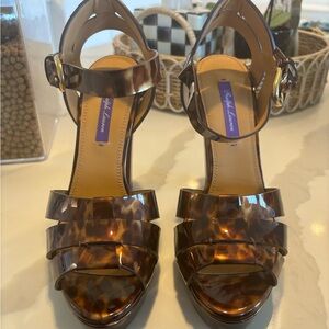 Purple Label ‘Jenica’ Tortoise Ralph Lauren Patent Heels.